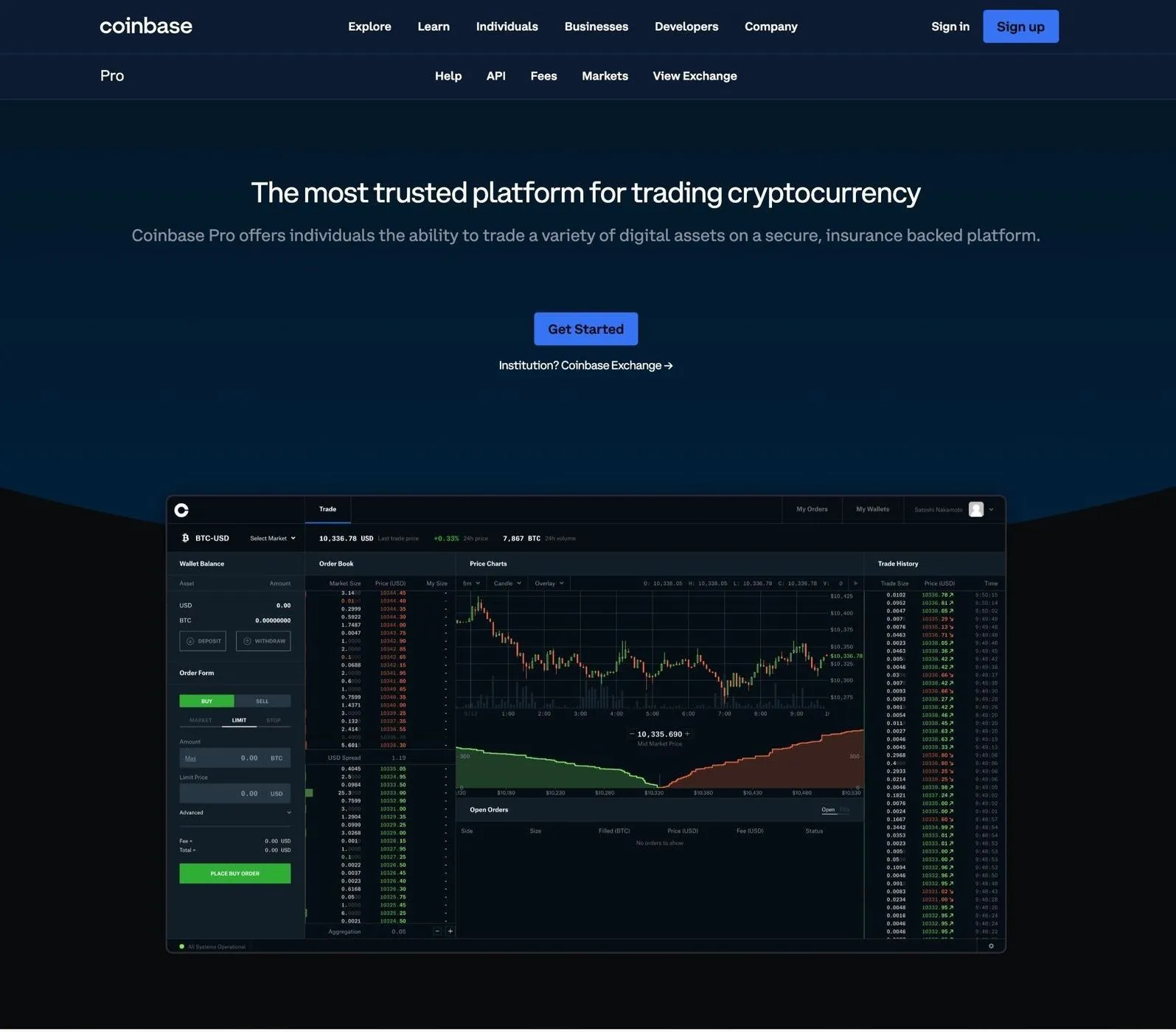 Coinbas Pro login 1