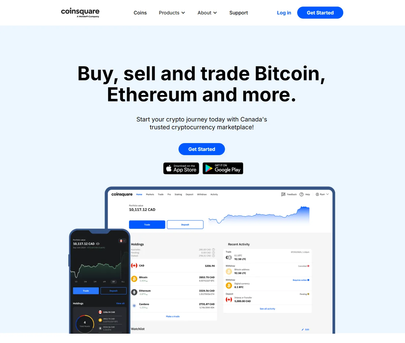 Coinsquare Login