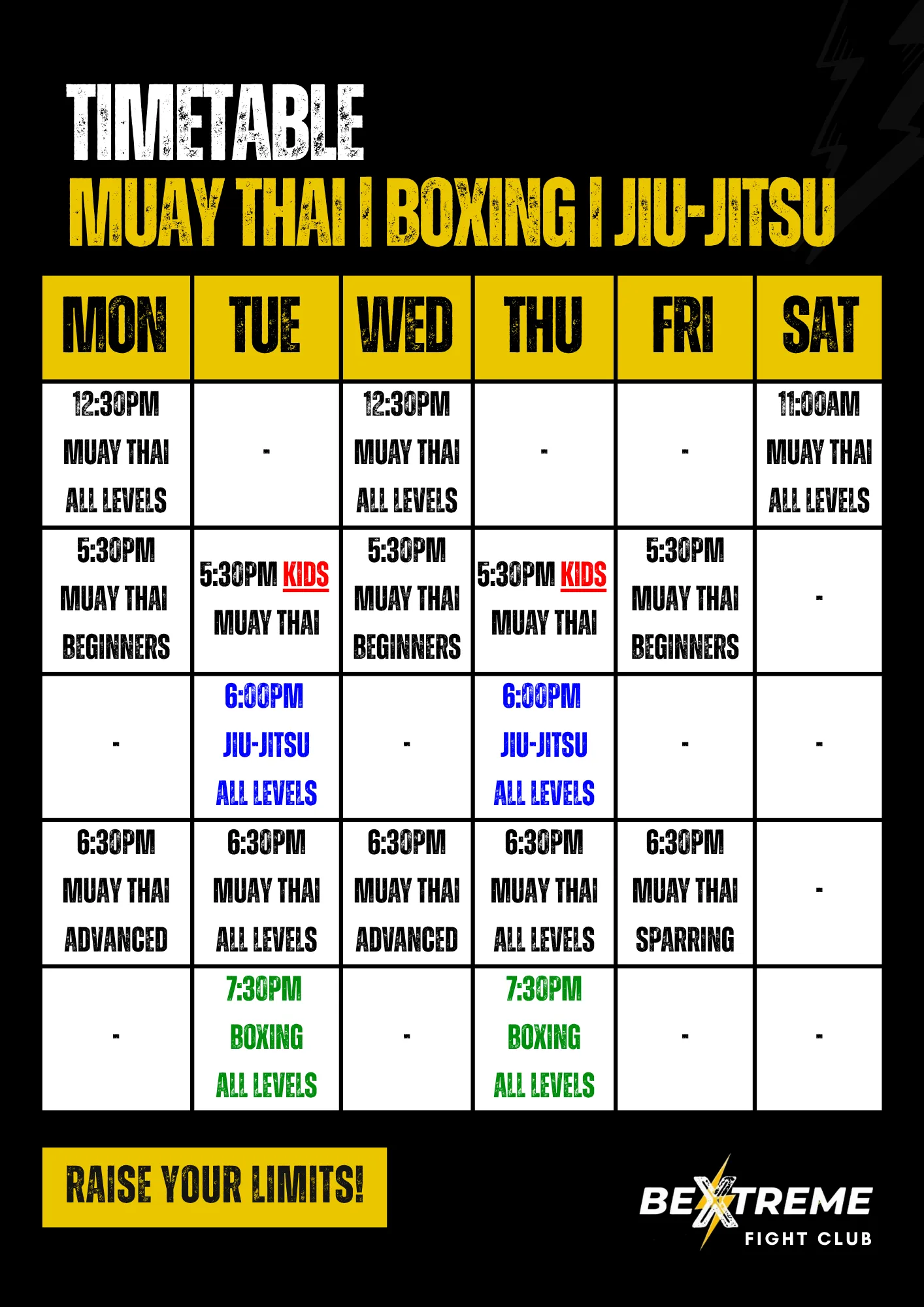 IMPRIMIR TIMETABLE A4