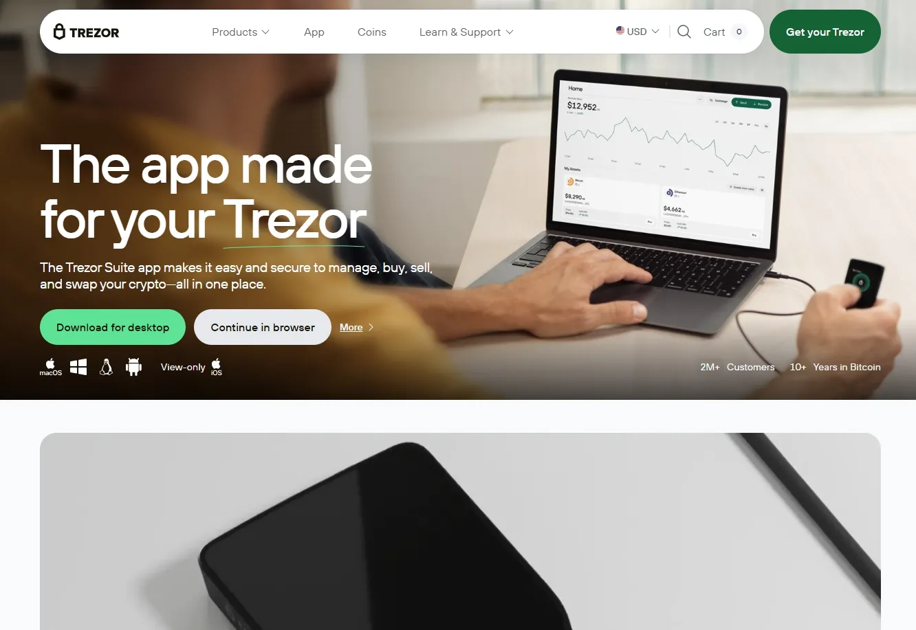 Trezor Suite short