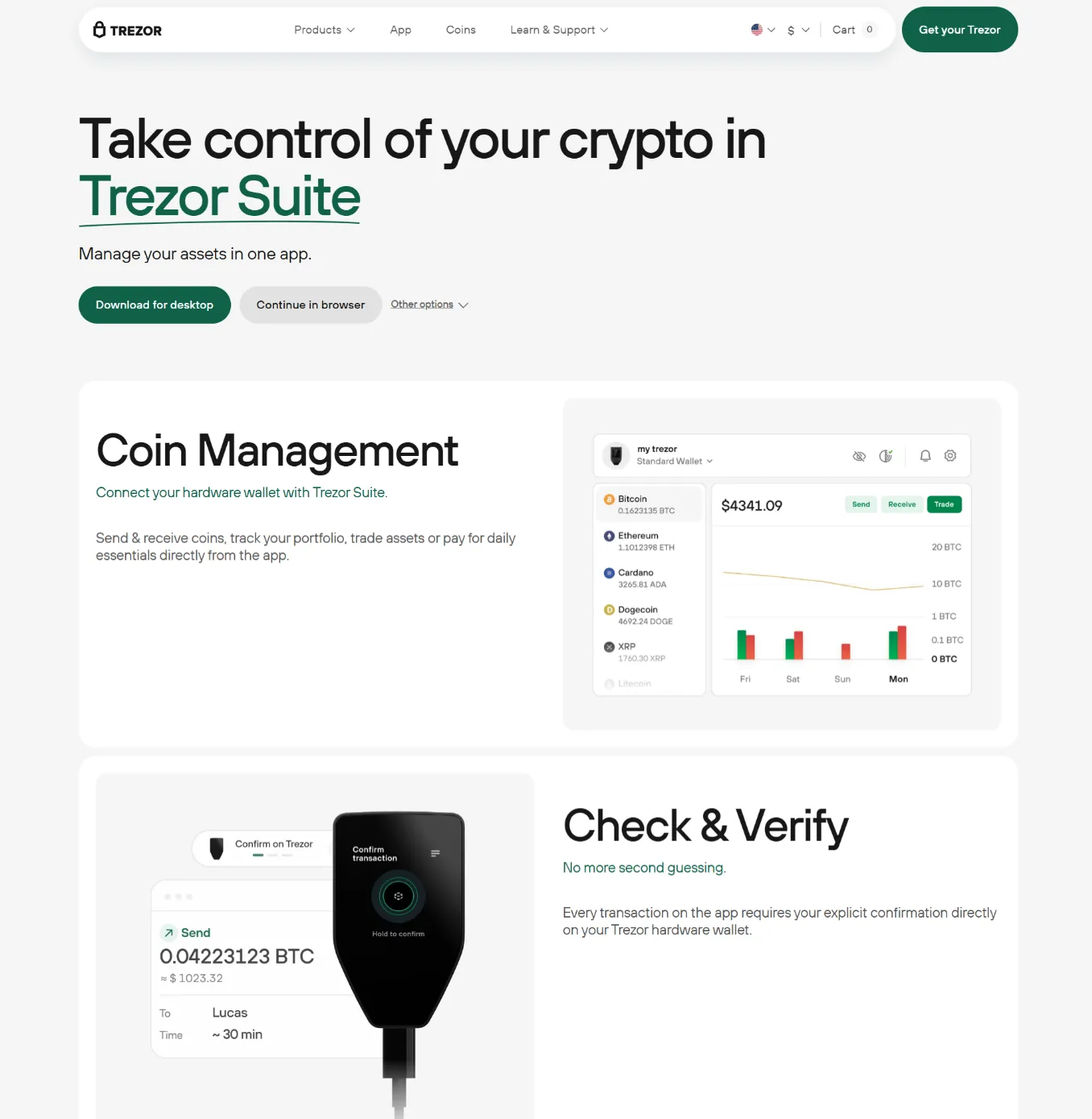Trezor bridge banner Short