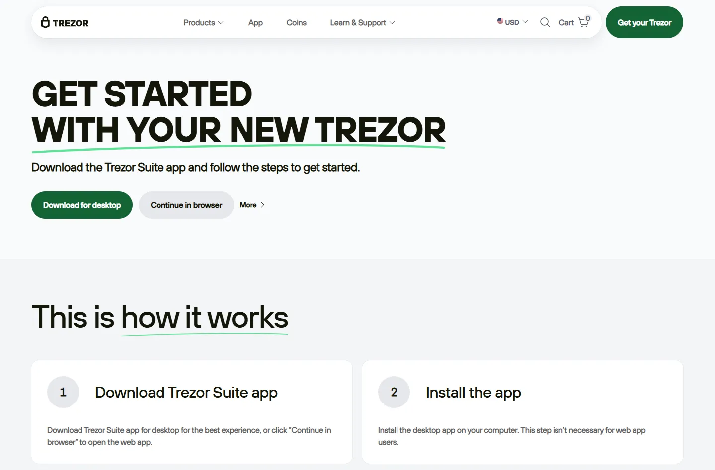 Trezor io Banner