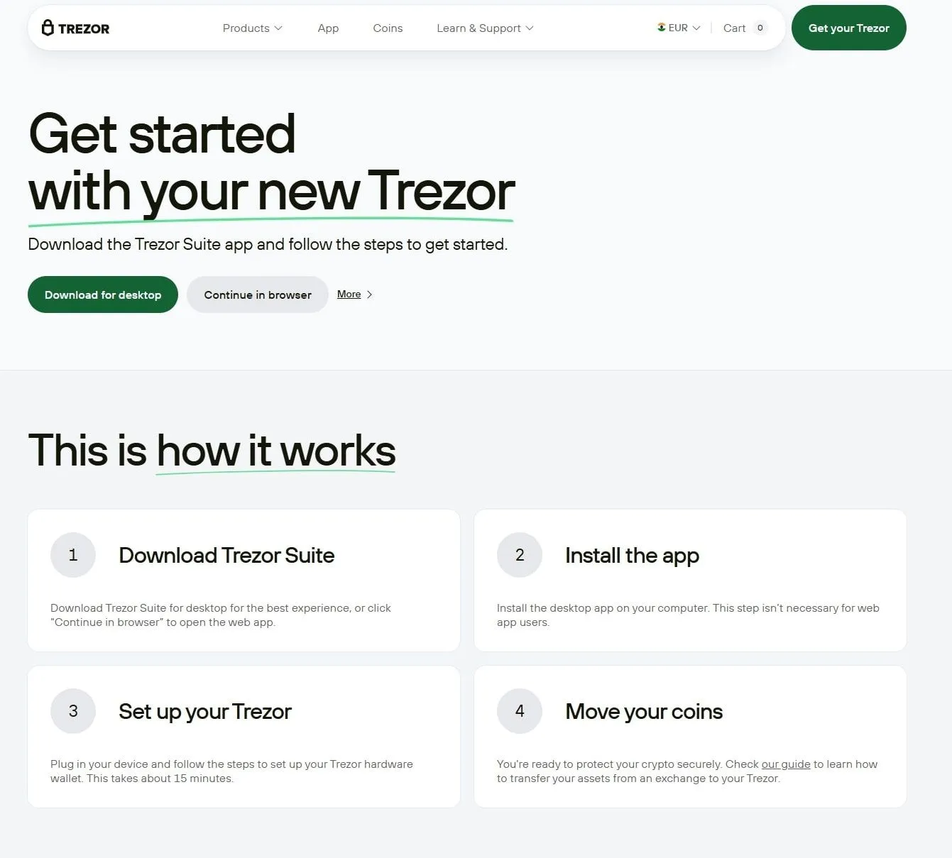 Trezor io banner