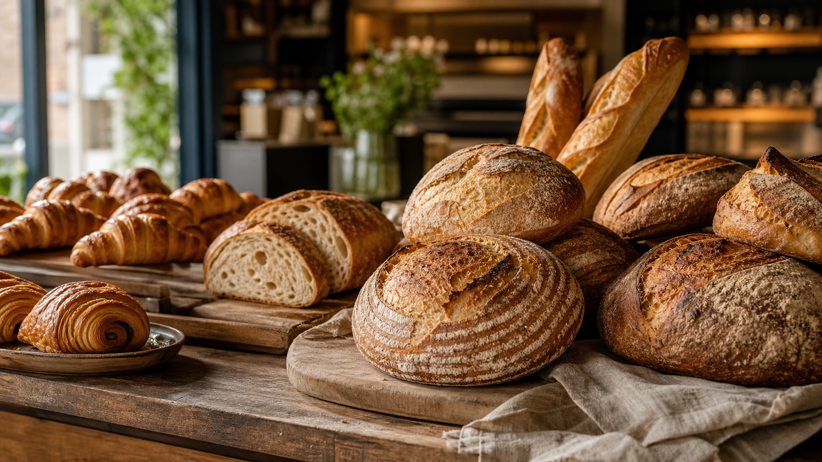AI-generated bakery website section image