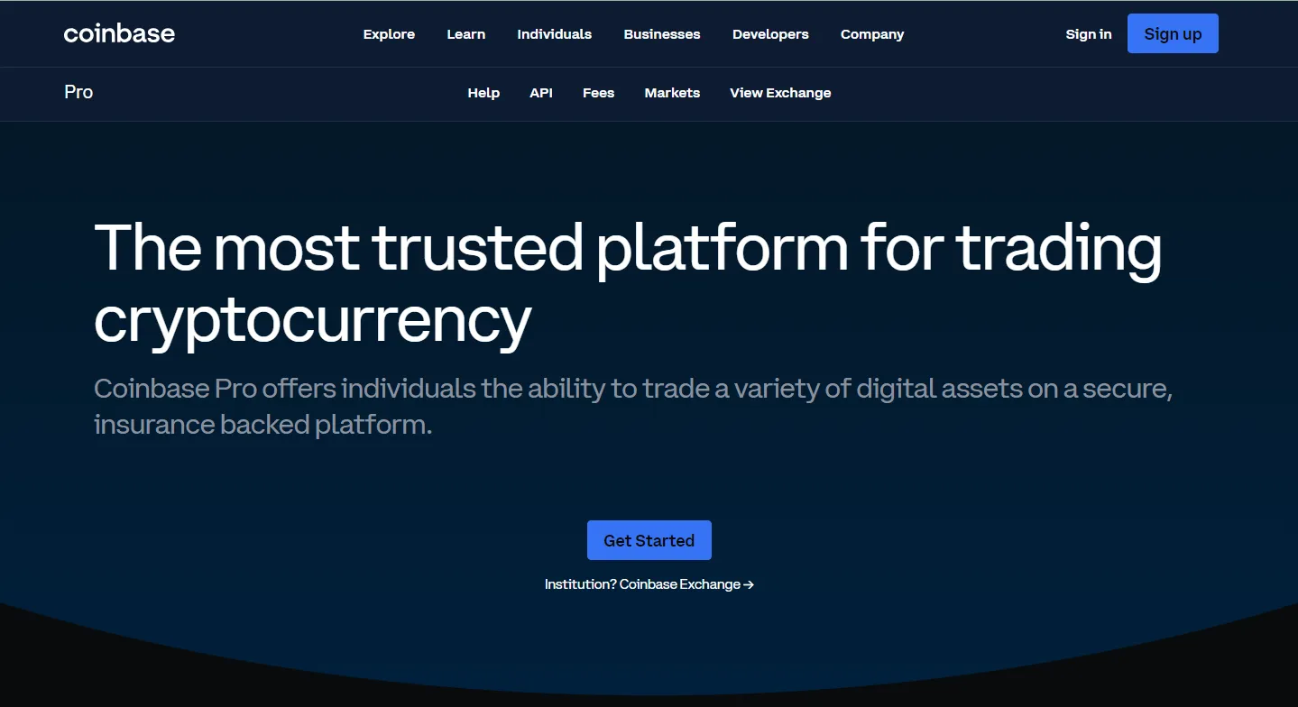 coinbase pro login