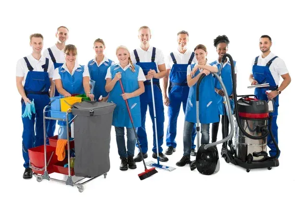depositphotos 91701640 stock photo janitors with cleaning equipment