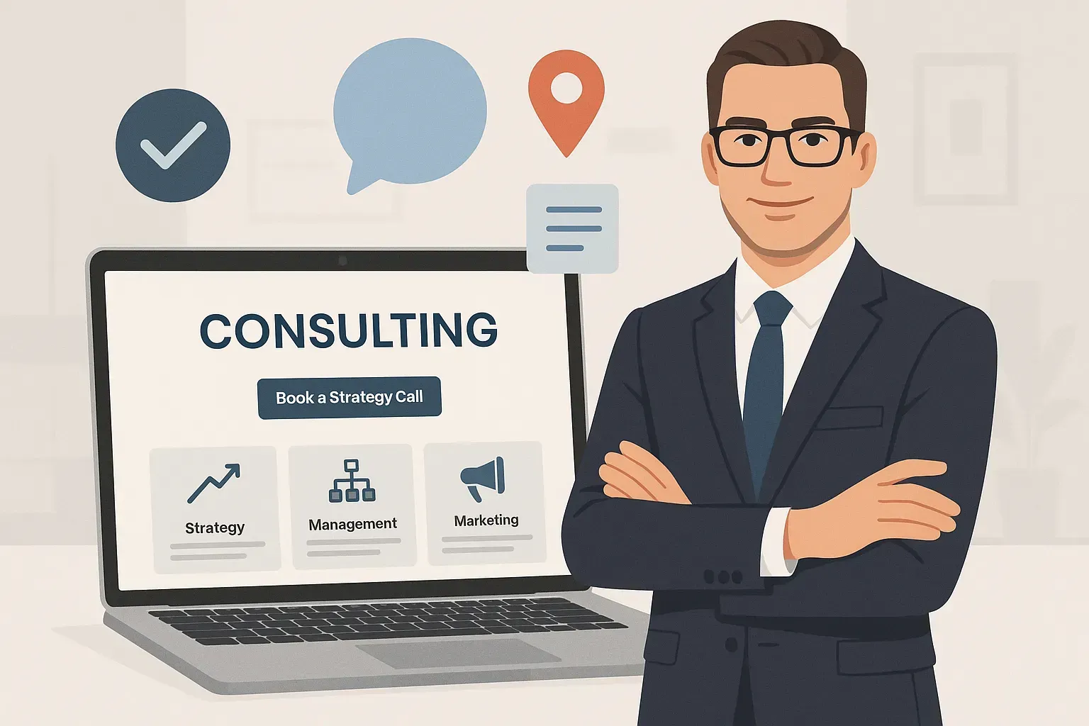 pineapple a professional business consultant standing confidently