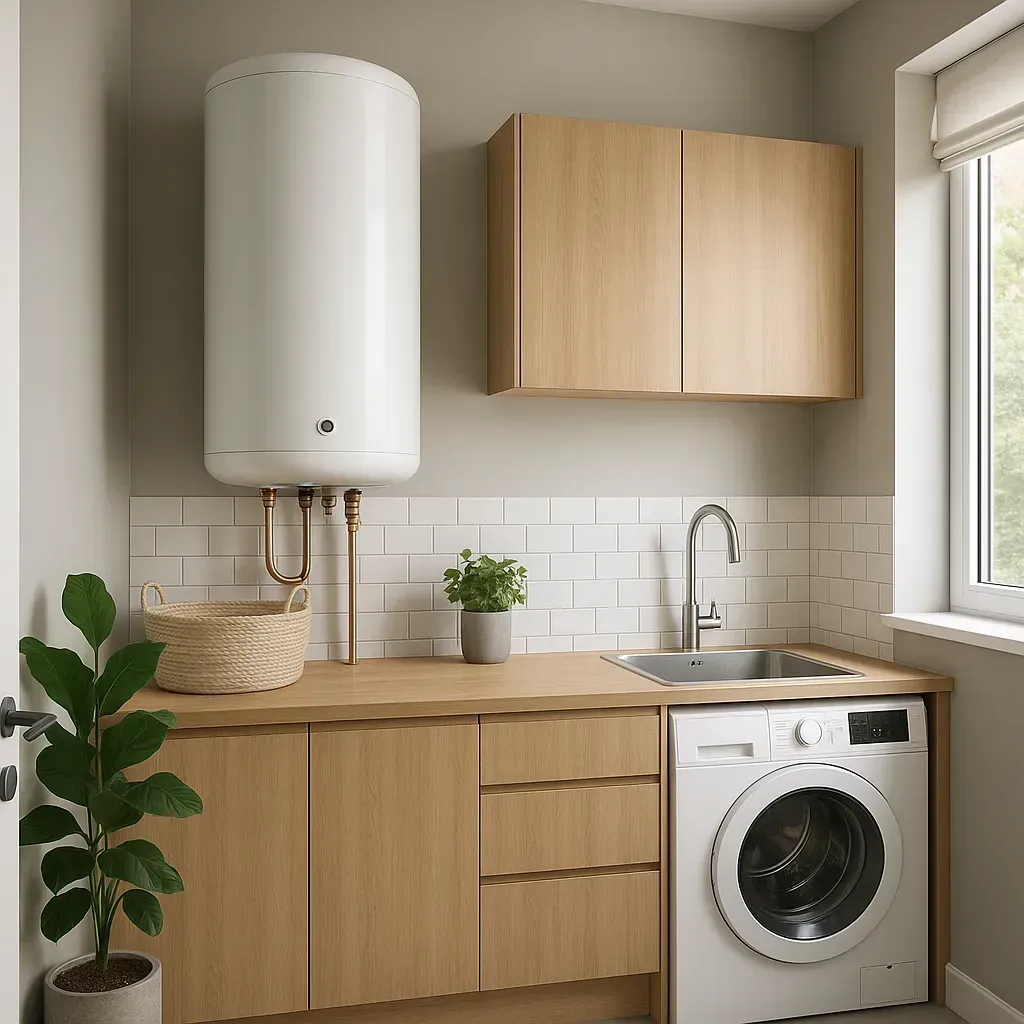 pineapple a water heater installed in a beautiful utility room that ha u1 BRT 4 O9 S Tp LJX 7k H8 J t
