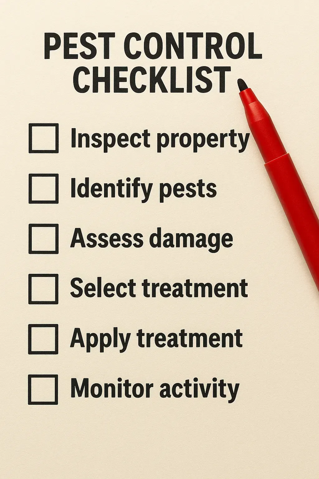 pineapple show a pest control check list Ux M5 Fjq Scd rmd4wc Z Hl M