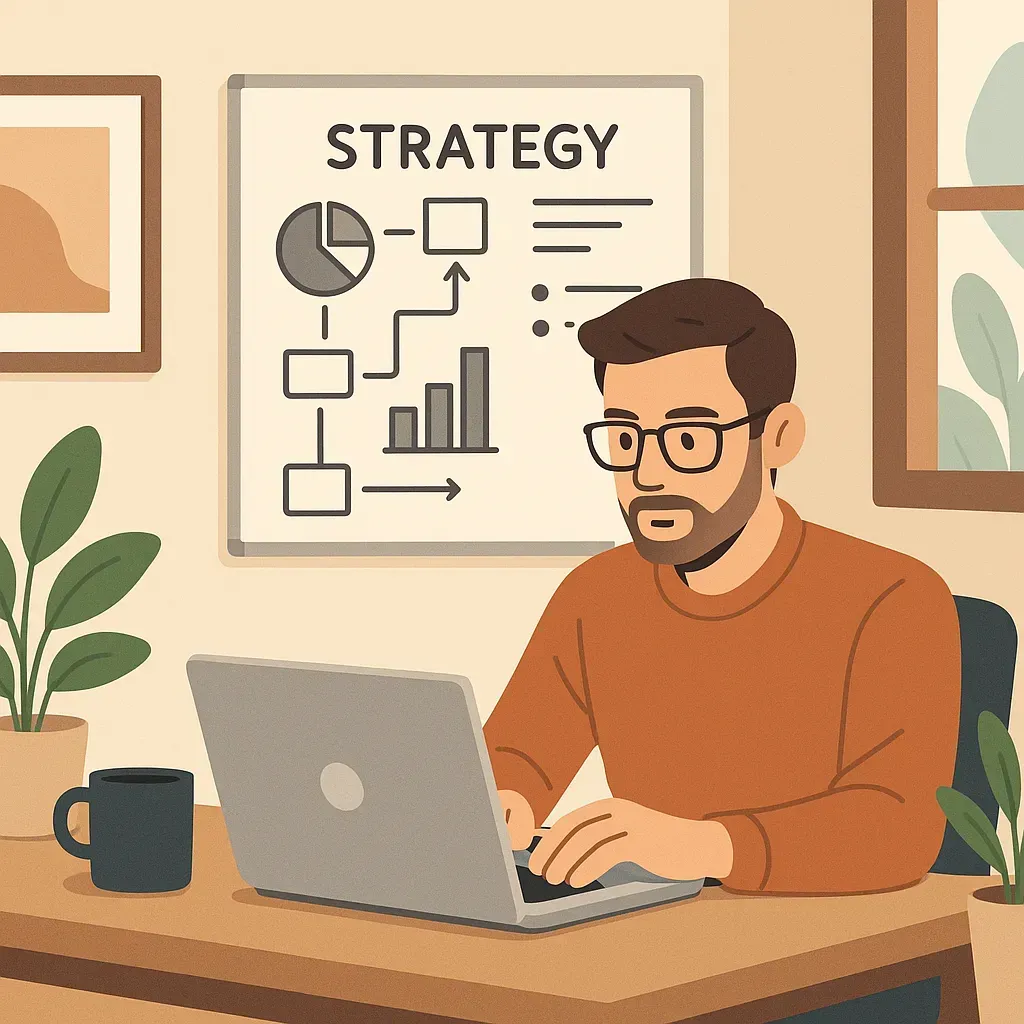 pineapple solo_business_consultant_working_from_a_cozy_home_office