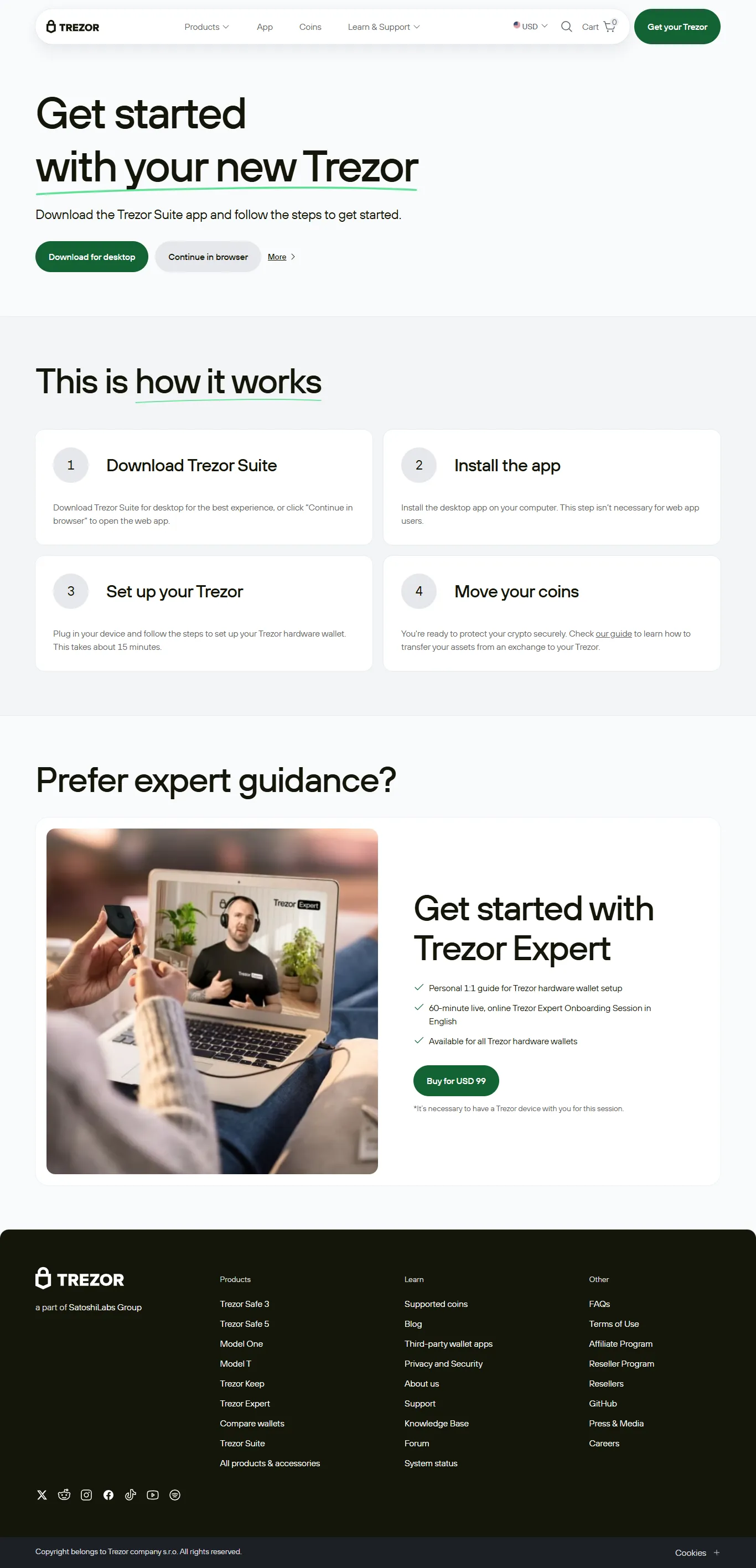 screencapture trezor io start 2025 06 26 17 57 57