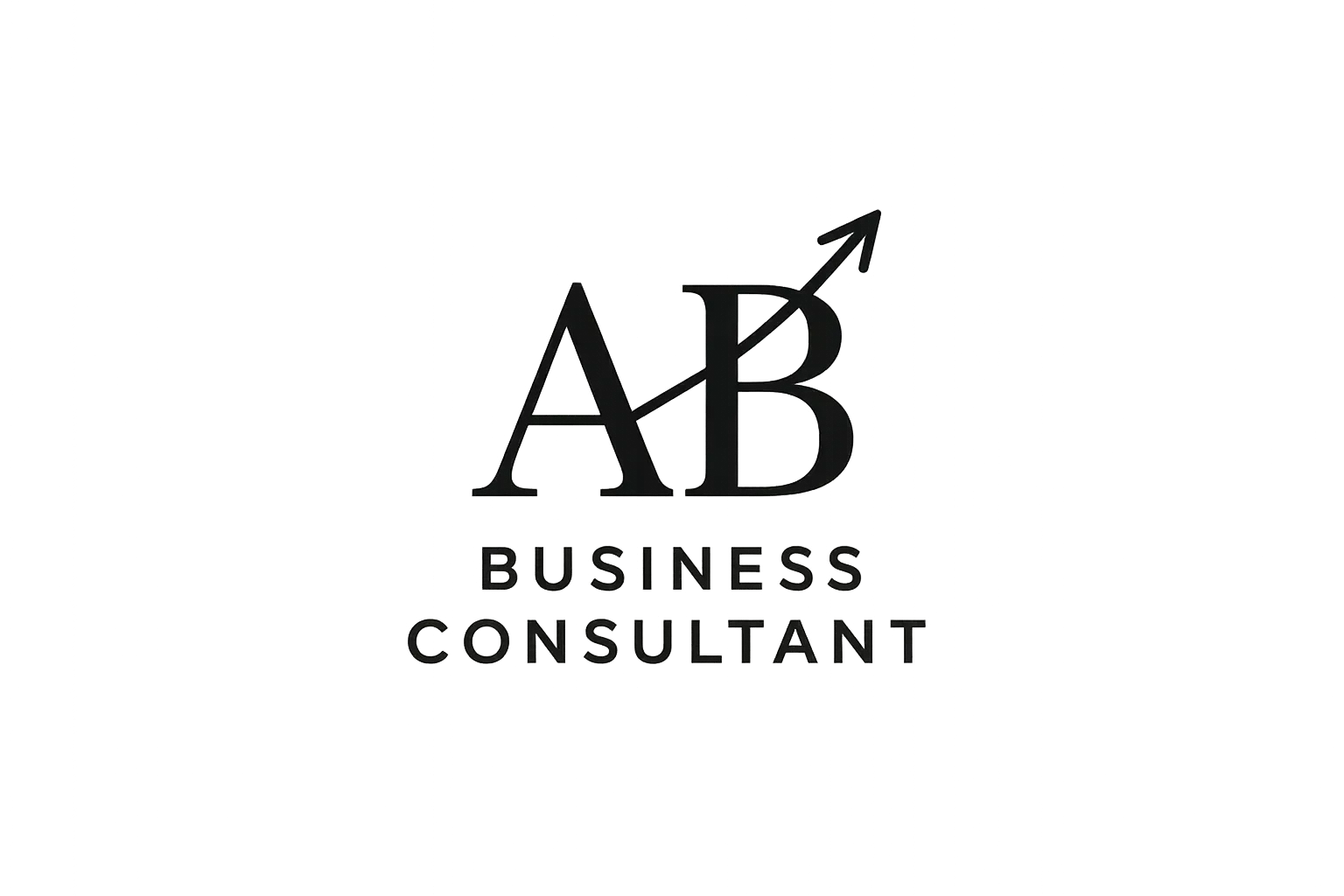 sleek personal logo design for a business consultant
