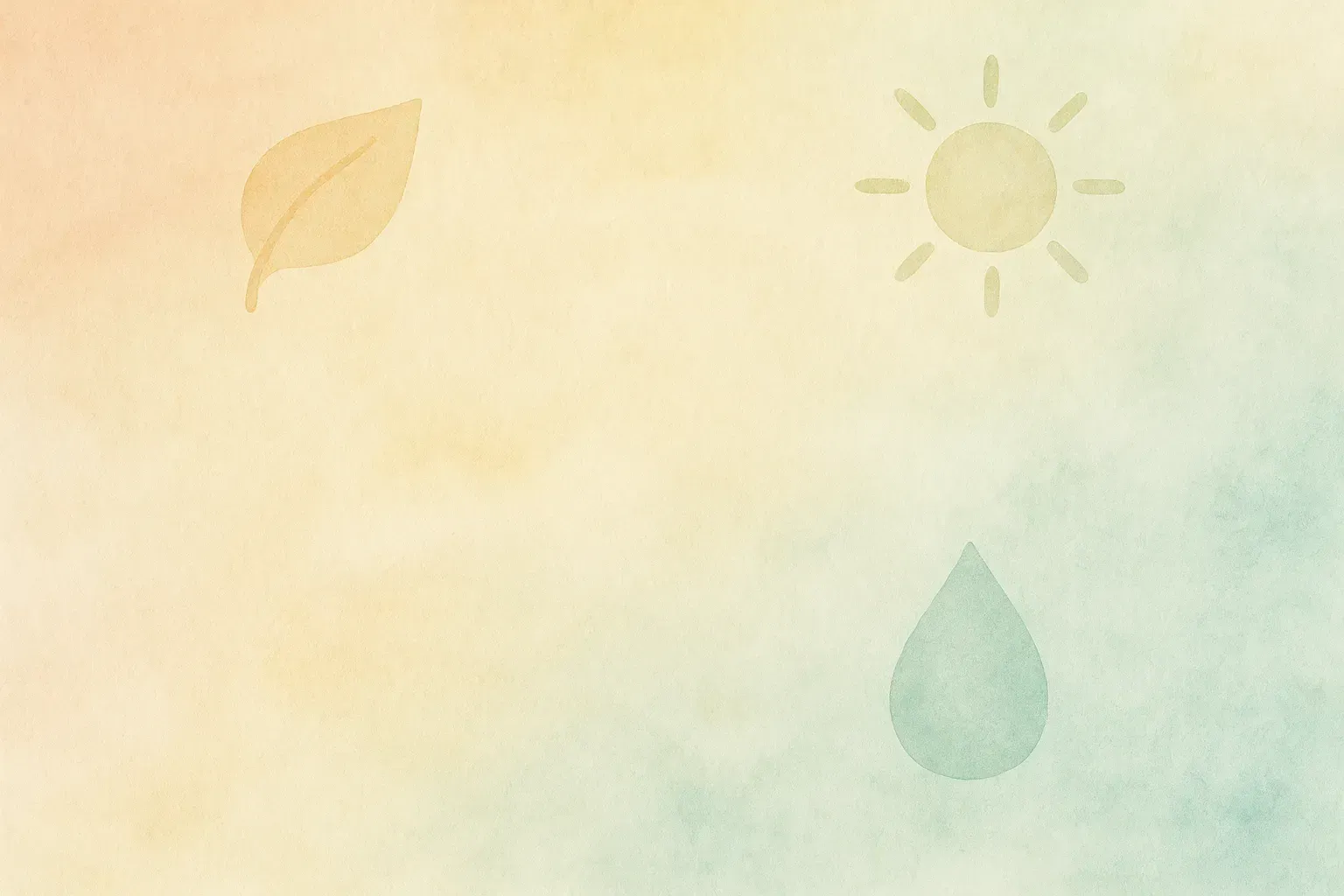 soft gradient background with subtle wellness icons leaf